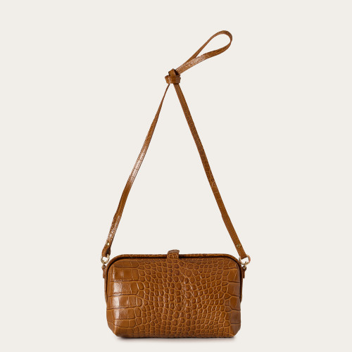 Rofe Bag M, caramel croco | Balagan Studio