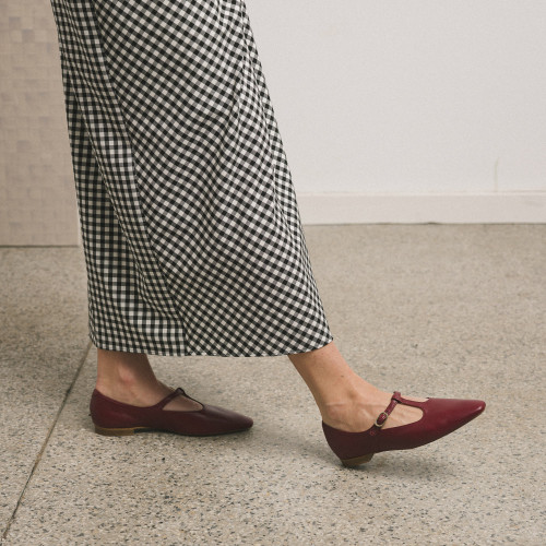 Brigitte baleriny, bordowy | Balagan Studio