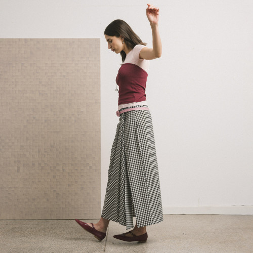 Brigitte baleriny, bordowy | Balagan Studio