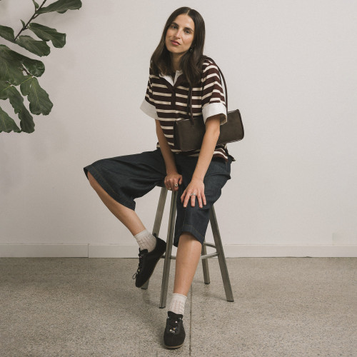 Gent Sneakers, dark chocolate velvet | Balagan Studio