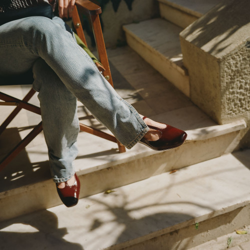Marlene Heels, glossy bordo | Balagan Studio