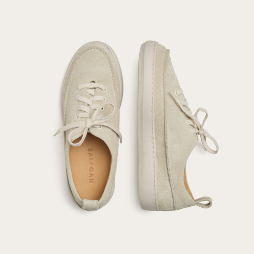 Riva sneakersy, jasny welur | Balagan Studio