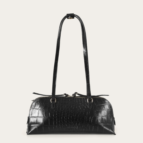 Ella Bag M, black croco | Balagan Studio