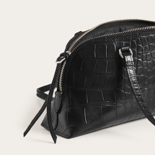 Ella Bag M, black croco | Balagan Studio
