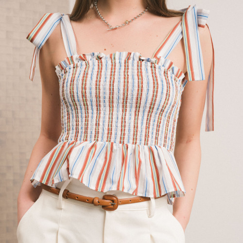 Thin belt with a coated buckle, chestnut | Balagan Studio