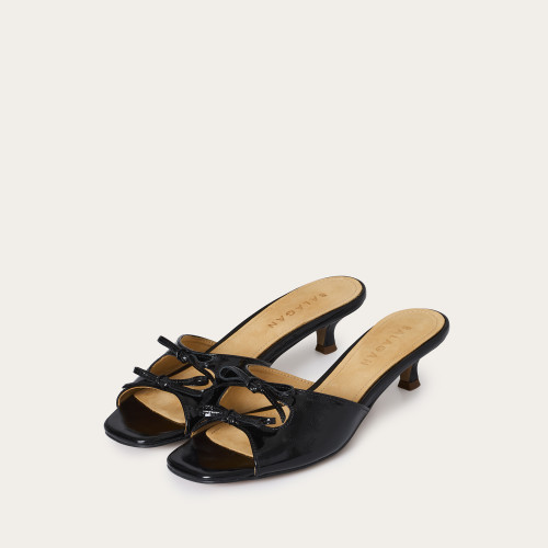 Harper Slides, glossy black | Balagan Studio