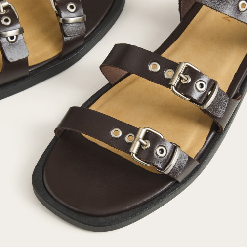 Riga Sandals, deep brown | Balagan Studio