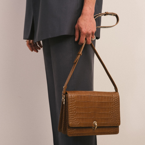 Jubilee Bag M, caramel croco | Balagan Studio