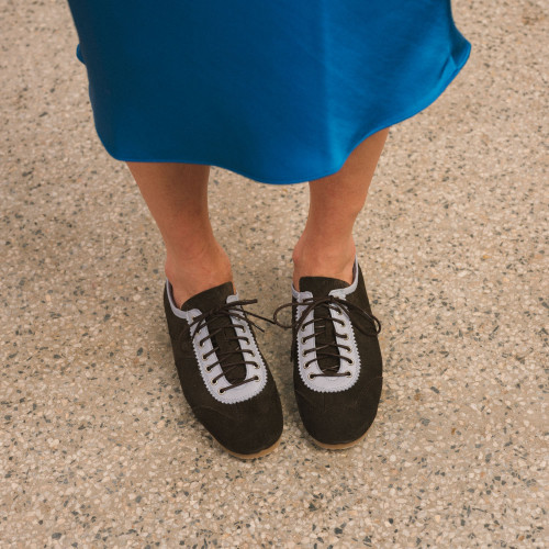 Milano Sneakers, dark chocolate velvet | Balagan Studio