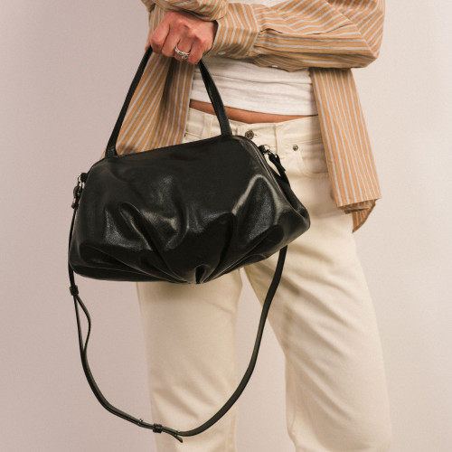 Nuvola Bag L, glossy black | Balagan Studio