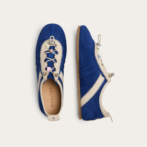 Gent sneakersy, chabrowy welur | Balagan Studio