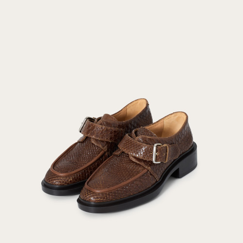 Dorian Flats, caramel croco | Balagan Studio