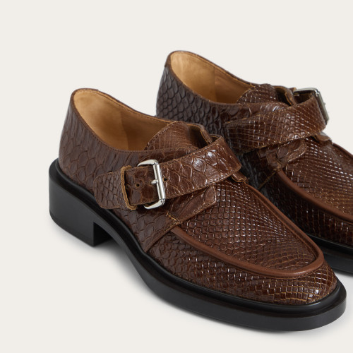 Dorian Flats, caramel croco | Balagan Studio