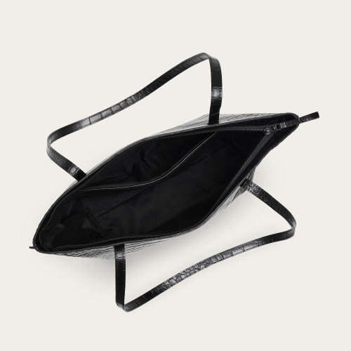 Ishti Bag L, black croco | Balagan Studio