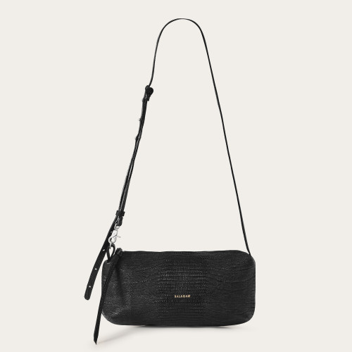 Marianne Bag M, black lizard | Balagan Studio