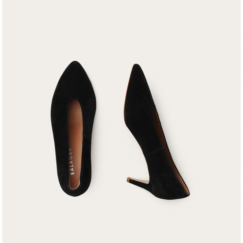 Schpitz Heels, black suede | Balagan Studio