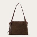 Tamara Bag L, brown velvet