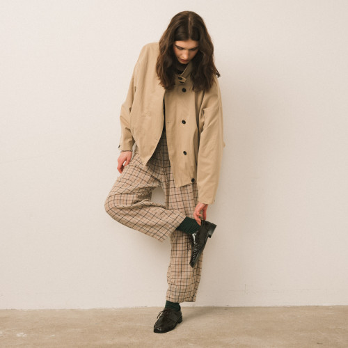 Odette Flats, glossy brown | Balagan Studio