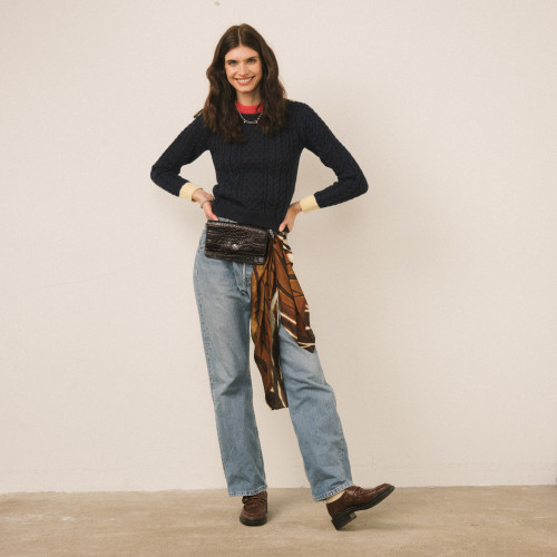 Dorian Flats, caramel croco | Balagan Studio