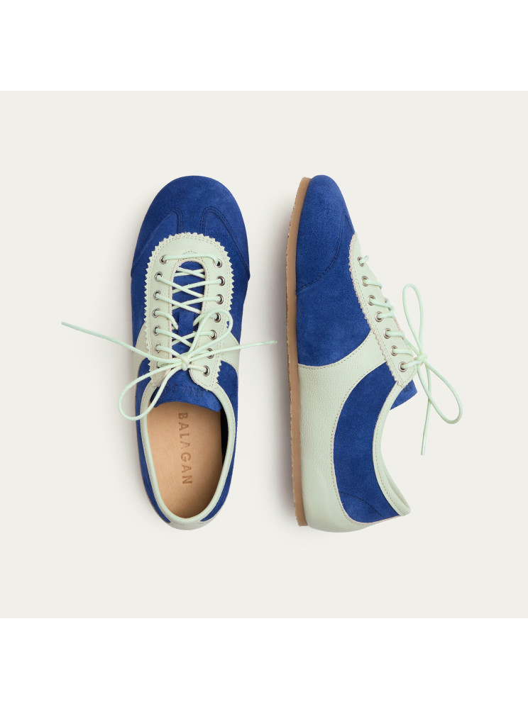 Milano sneakersy, chabrowy welur | Balagan Studio