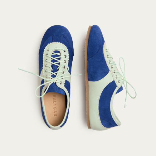 Milano Sneakers, cornflower velvet | Balagan Studio