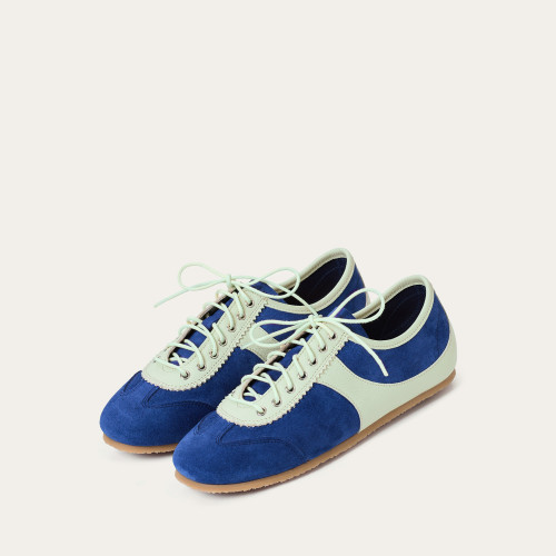 Milano Sneakers, cornflower velvet | Balagan Studio