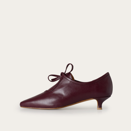 Carole Heels, burgundy | Balagan Studio