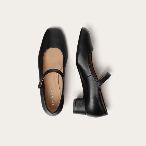Dora Low Heels, black | Balagan Studio