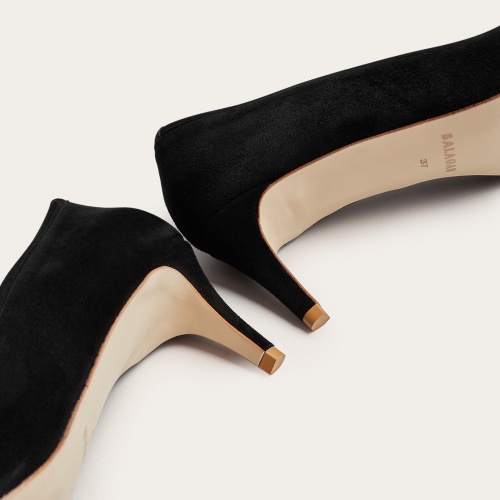 Sica Heels, black suede | Balagan Studio